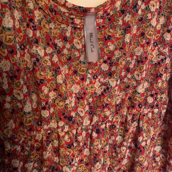 Mind Code Floral Tank Top Flowy Large - Picture 4 of 4